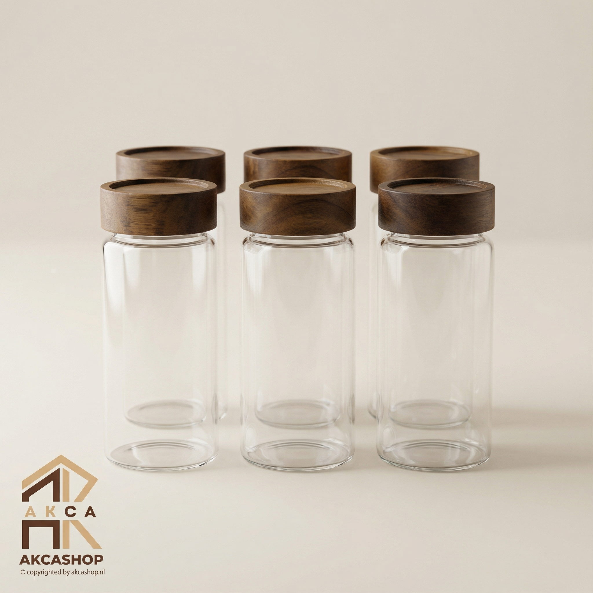 Acacia Kruidenpotten - 6 stuks - 400ML