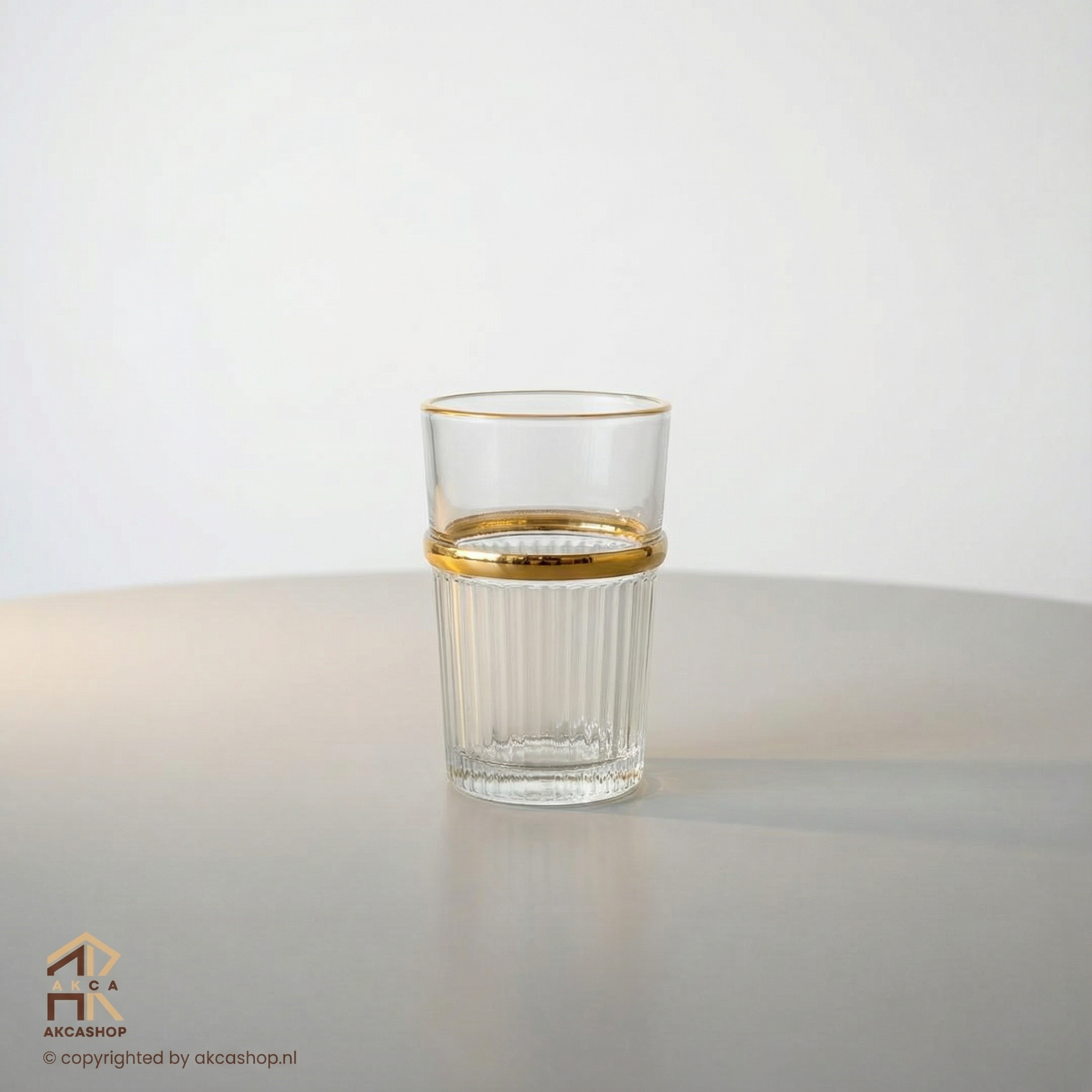 Ribble theeglas - Set van 12 - Goud