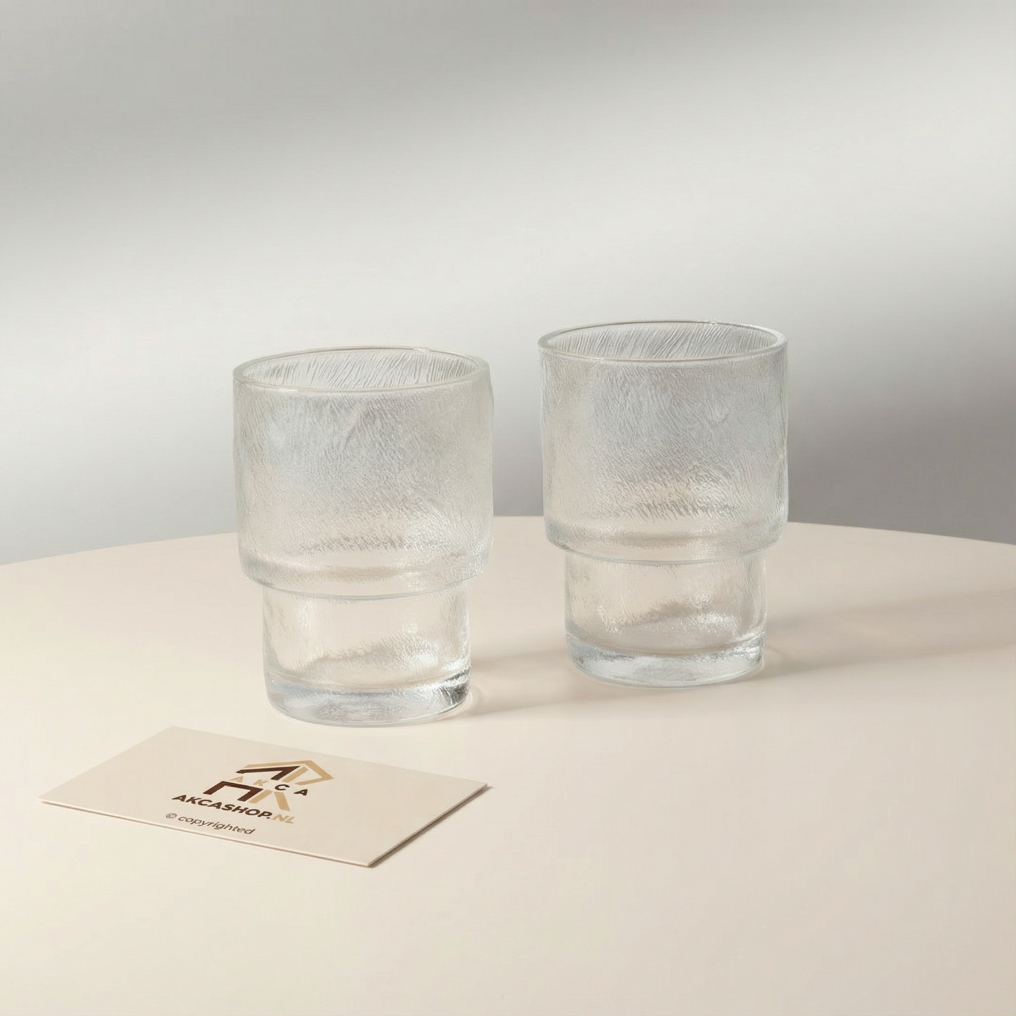 Iced glazen kort - Set van 6 - 180ML