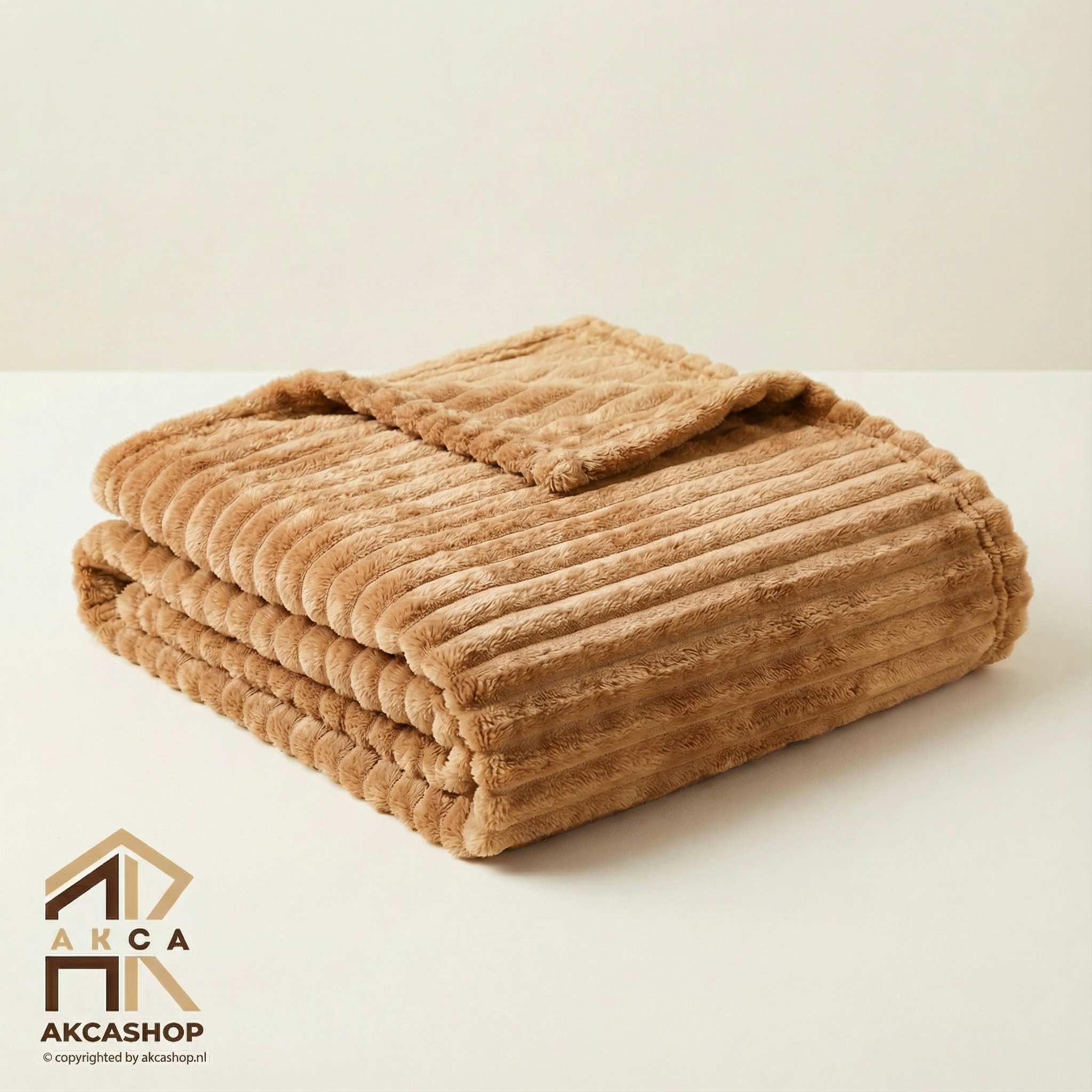 Fleece deken - 120x170cm - Bruin