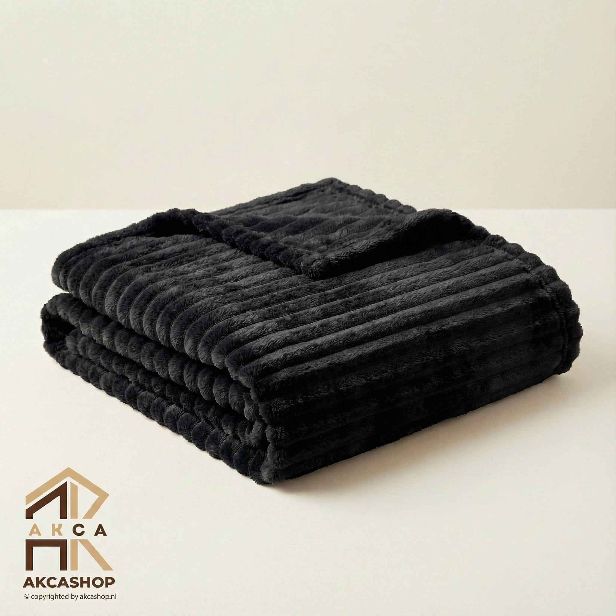 Fleece deken - 120x170cm - Zwart