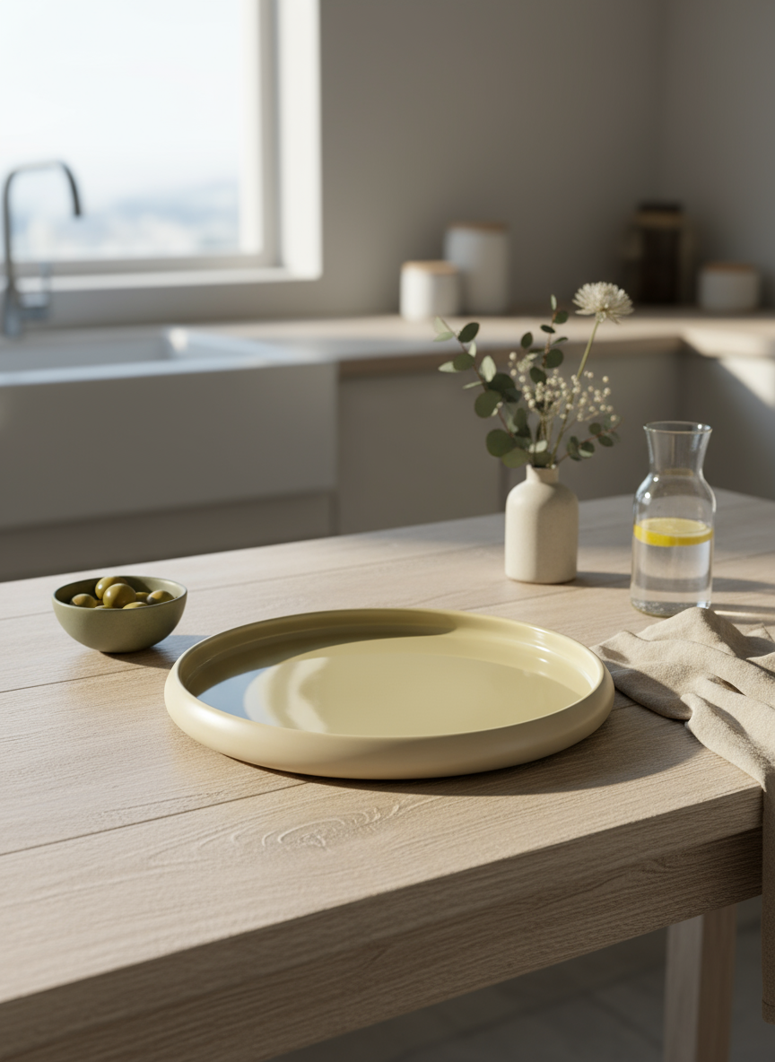 Chubby Beige - Grote dinnerbord - 2 stuks