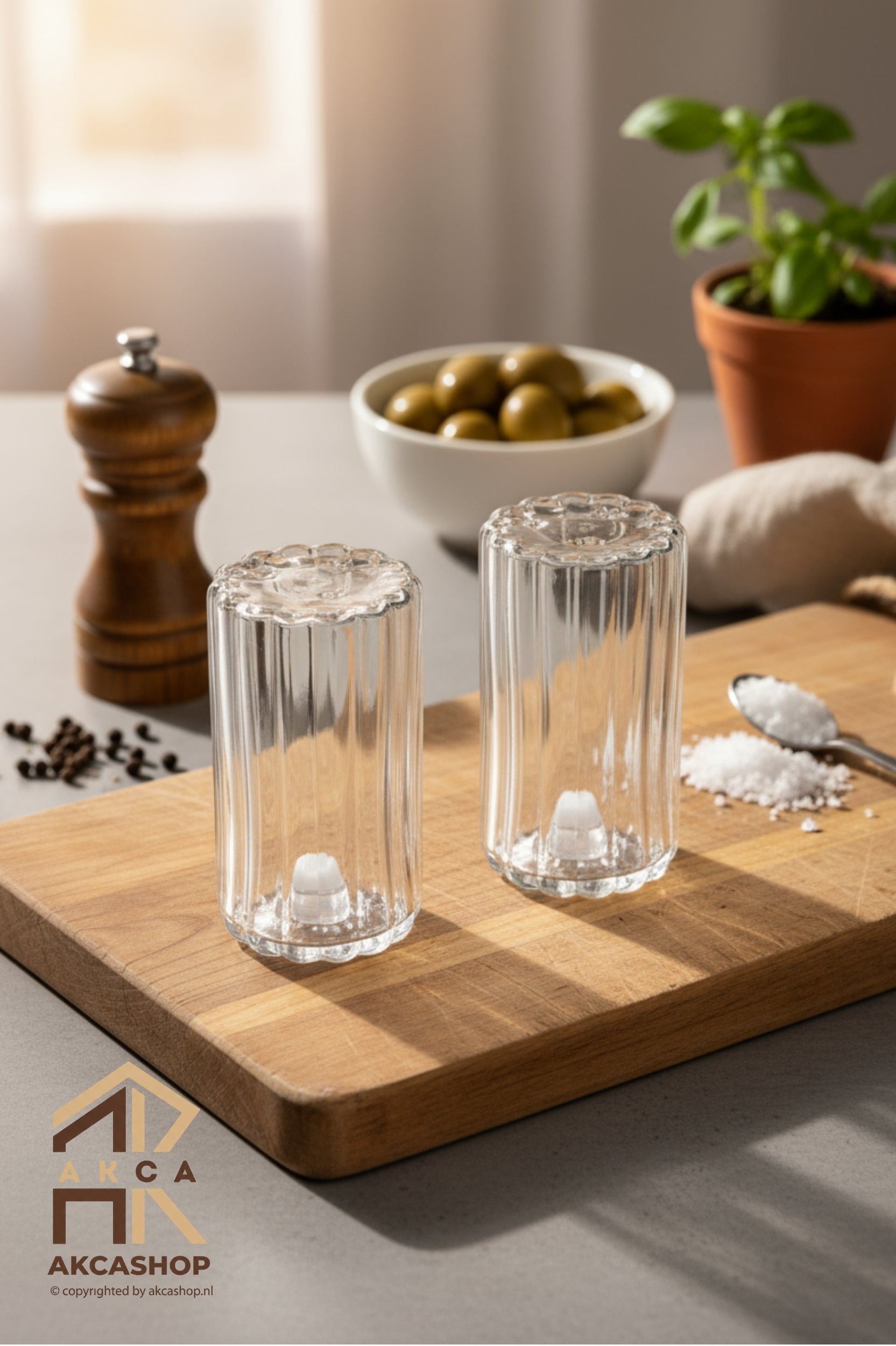 Bavary - Peper & Zout strooier set - Glas