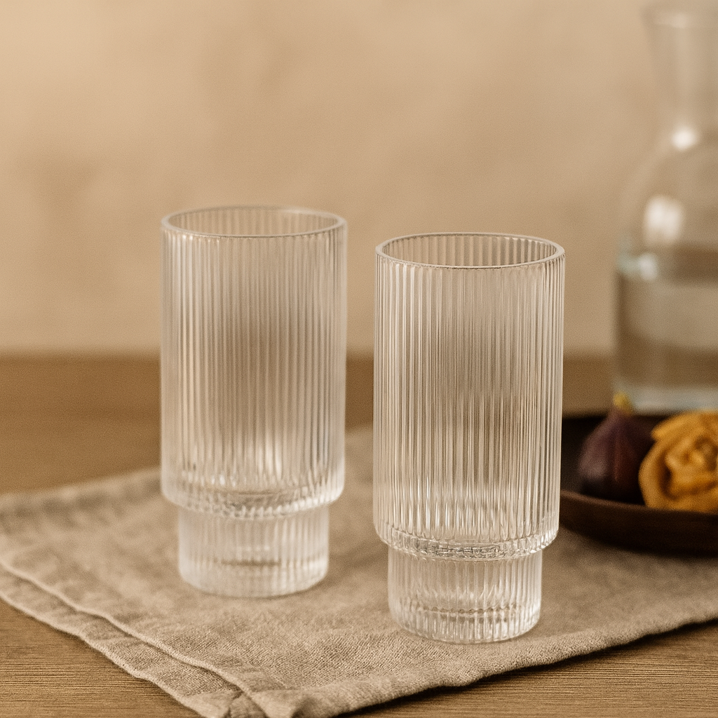 Ribble Glazen - 6 Stuks - 300ML