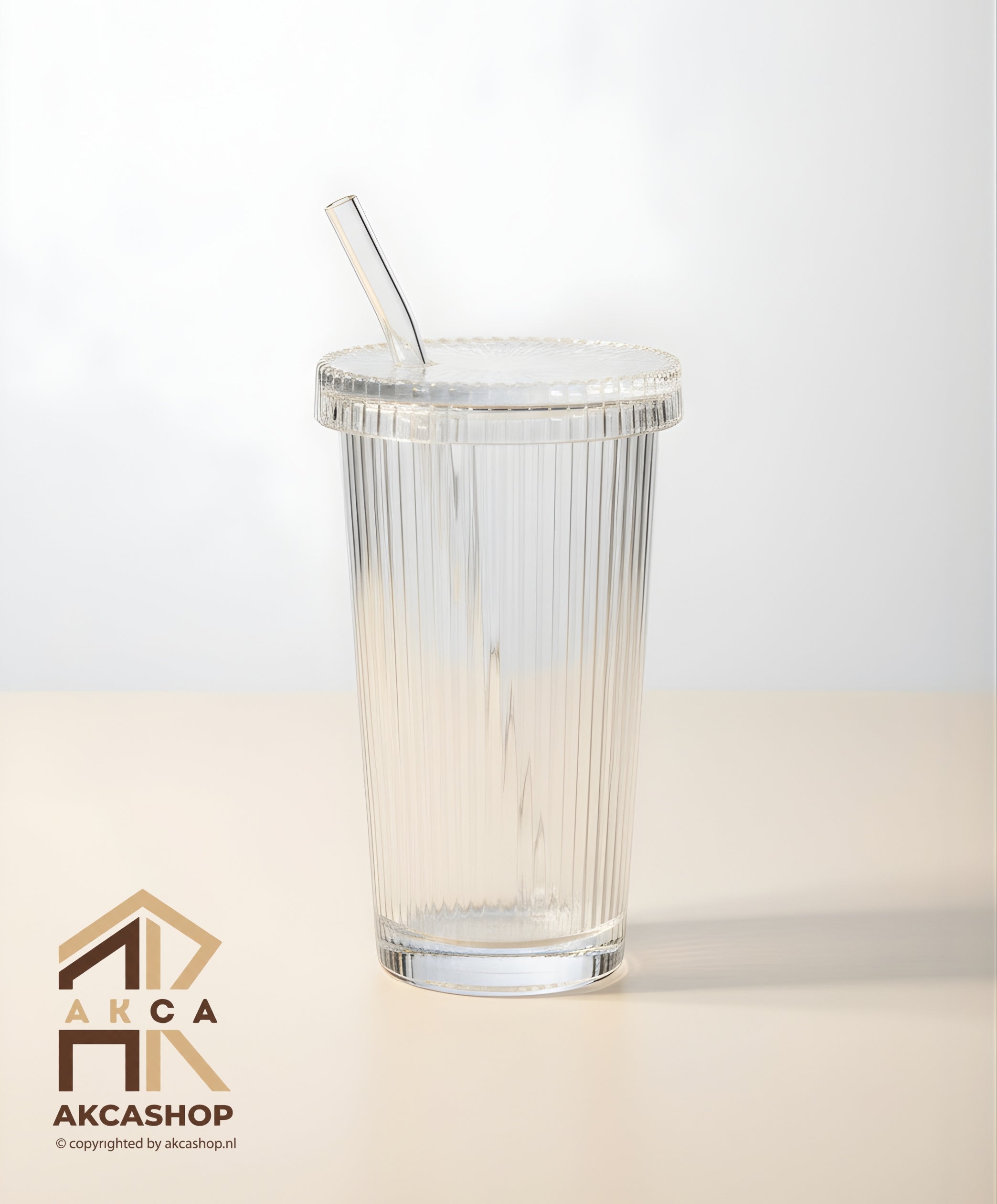 Bavary - Milkshake glas met rietje