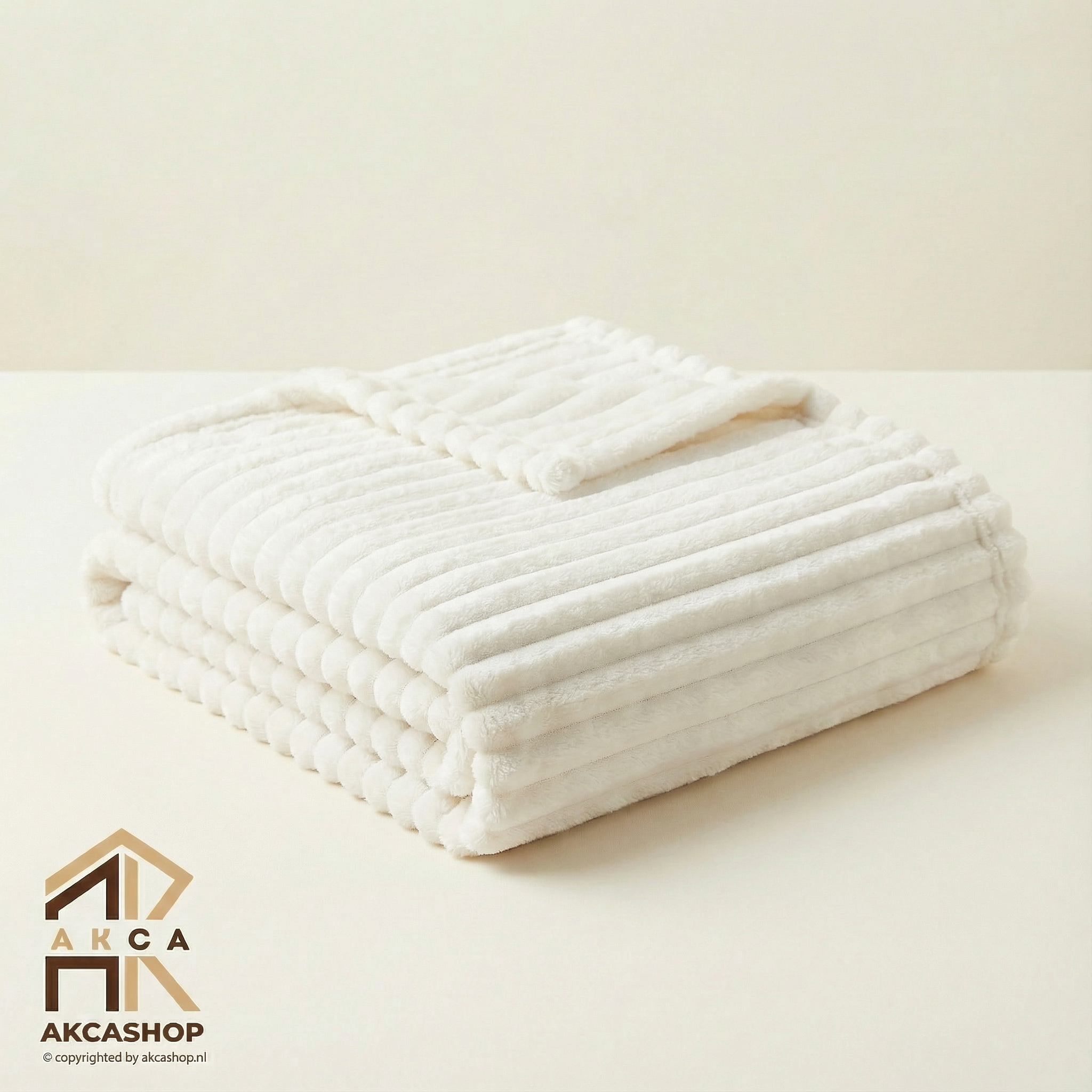 Fleece deken - 120x170cm - Wit