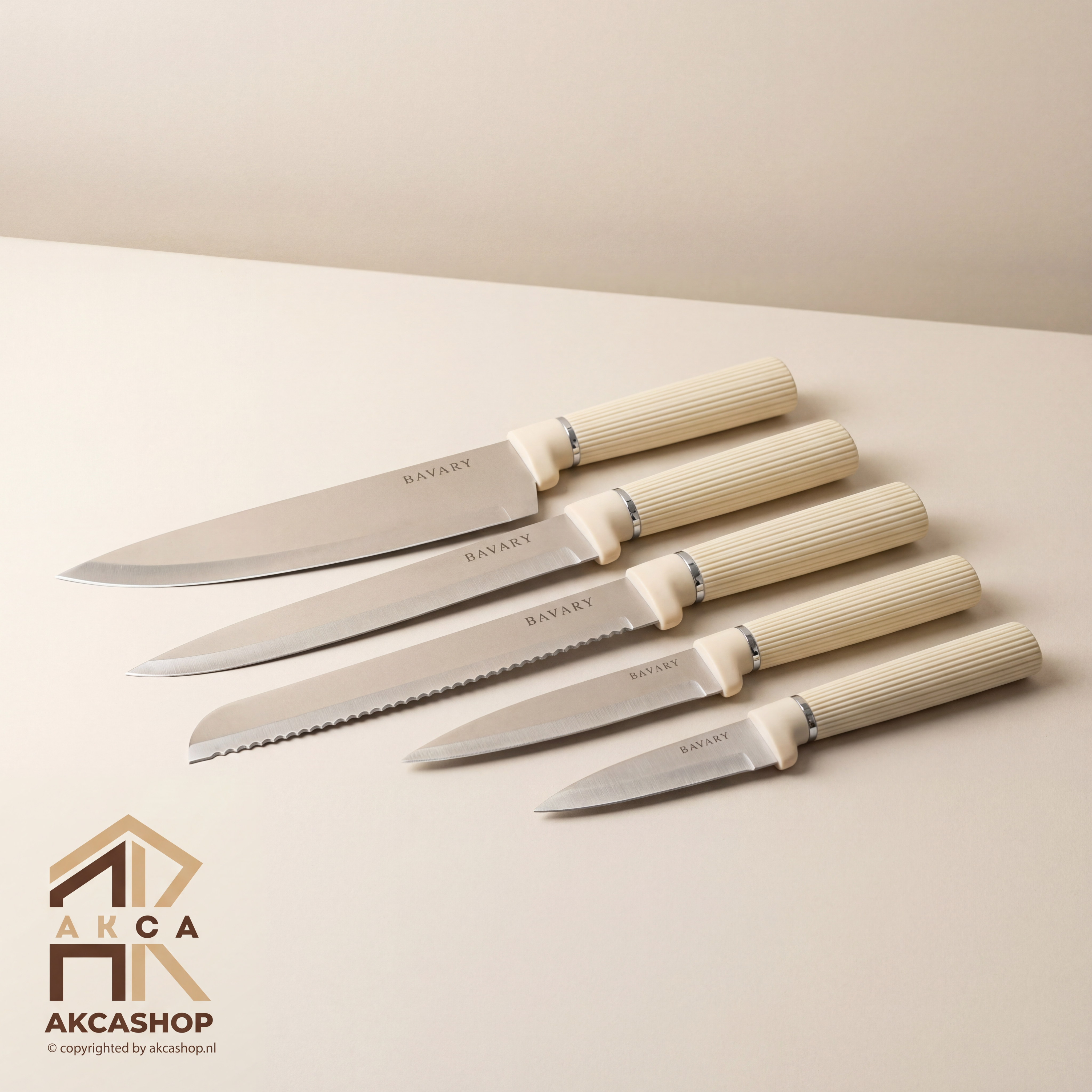 Bavary - Messenset en snijplanken - 10 delig