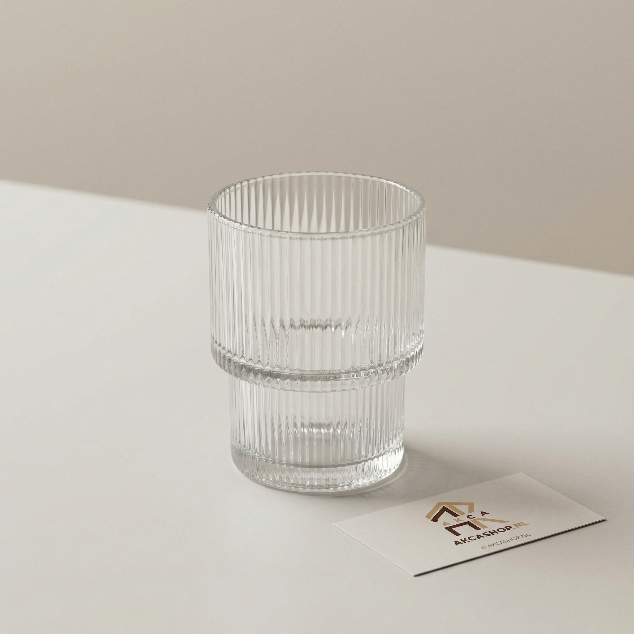 Ribble glazen kort - Set van 6