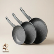 Pannenset - 20/24/28CM - 3 Delig - Grijs