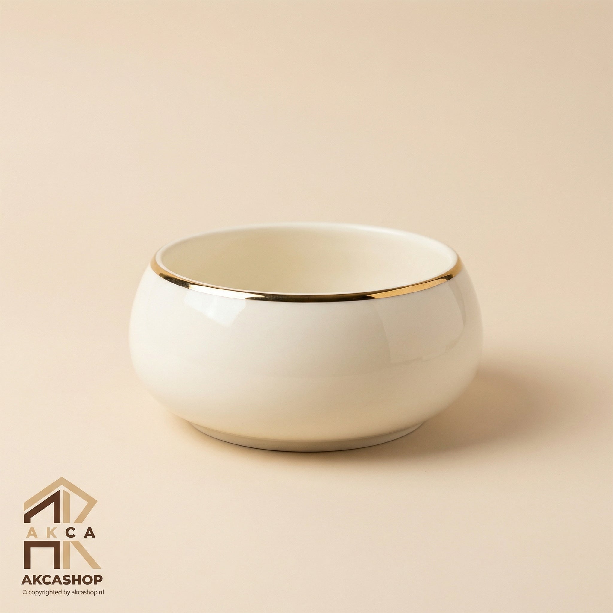 Chubby Gold Rim - Soepkommen - 3 stuks