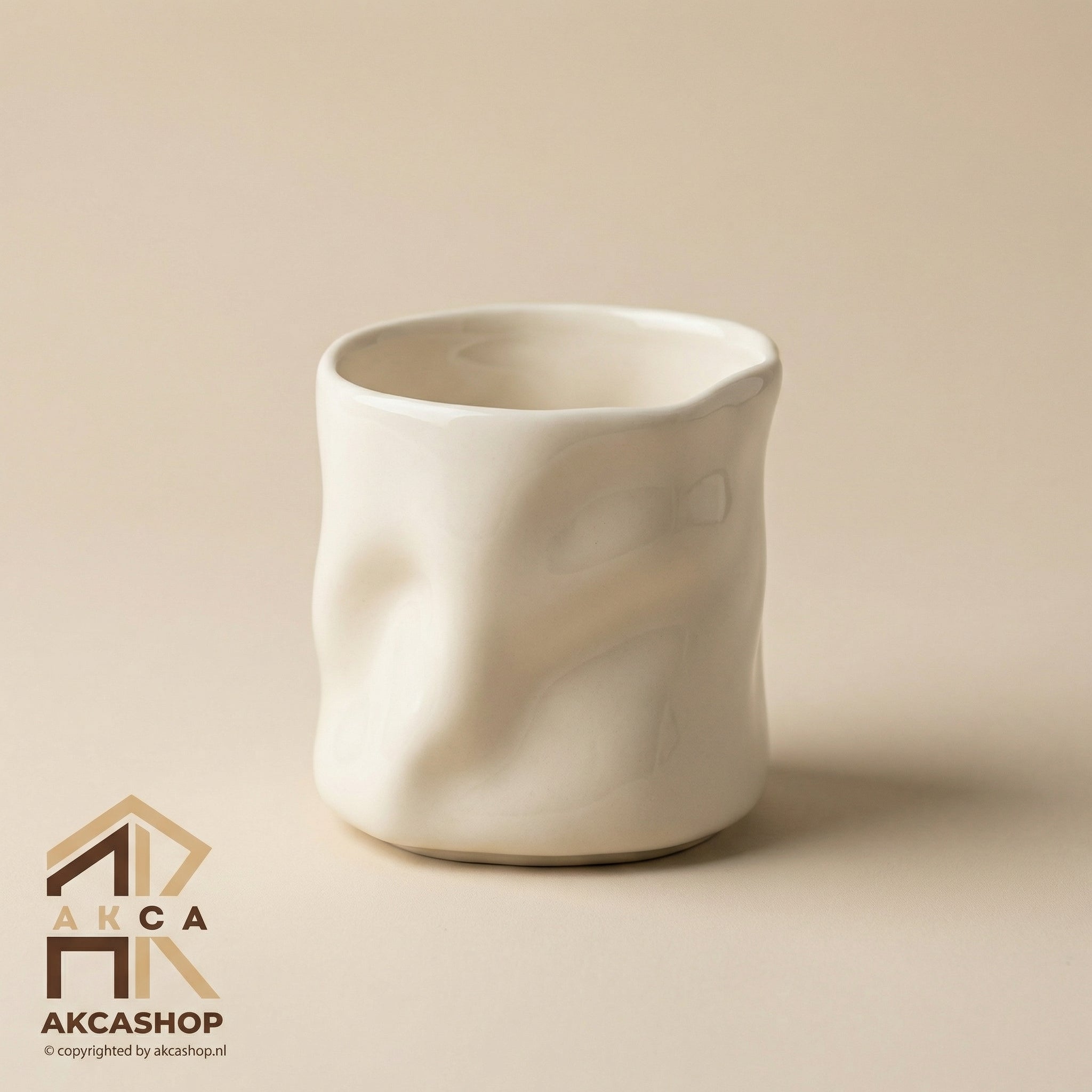 Wave Mok - Beige - 2 stuks - 350ml