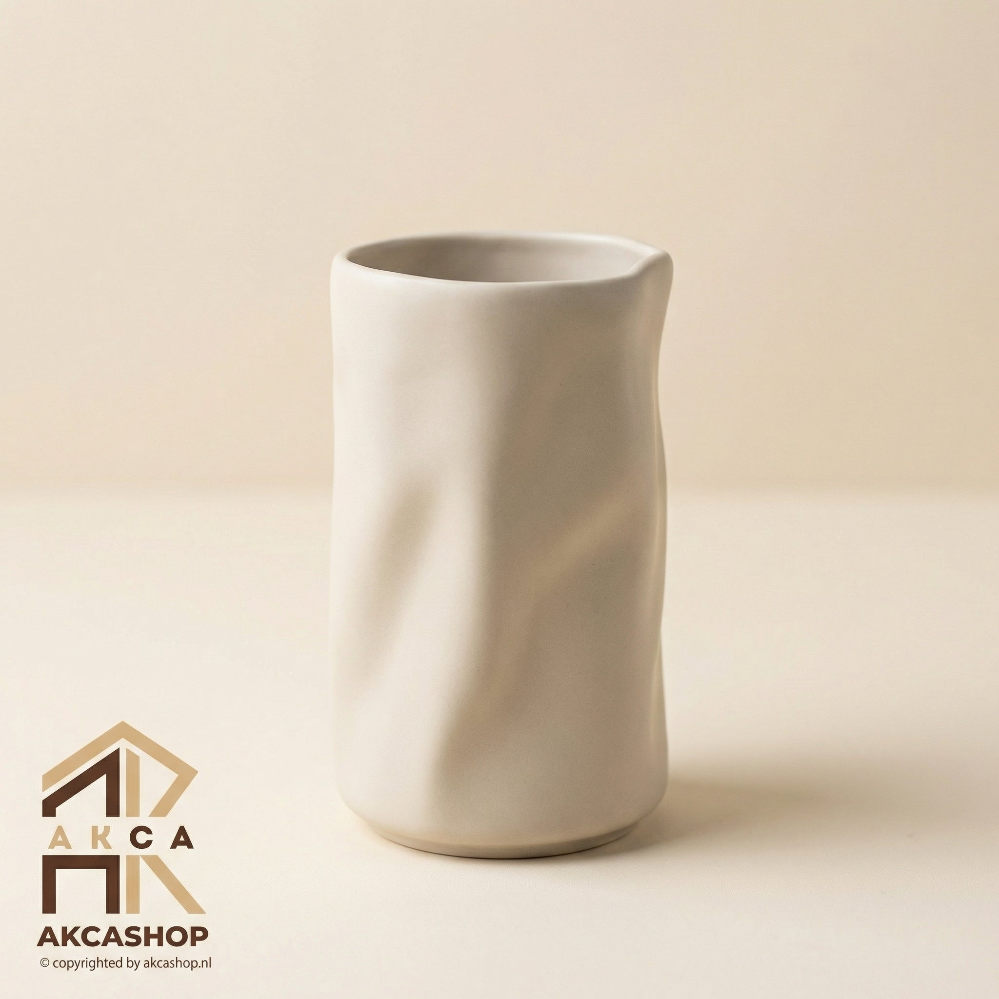 Wave Mok - Mat Beige - 2 stuks - Long - 350ml