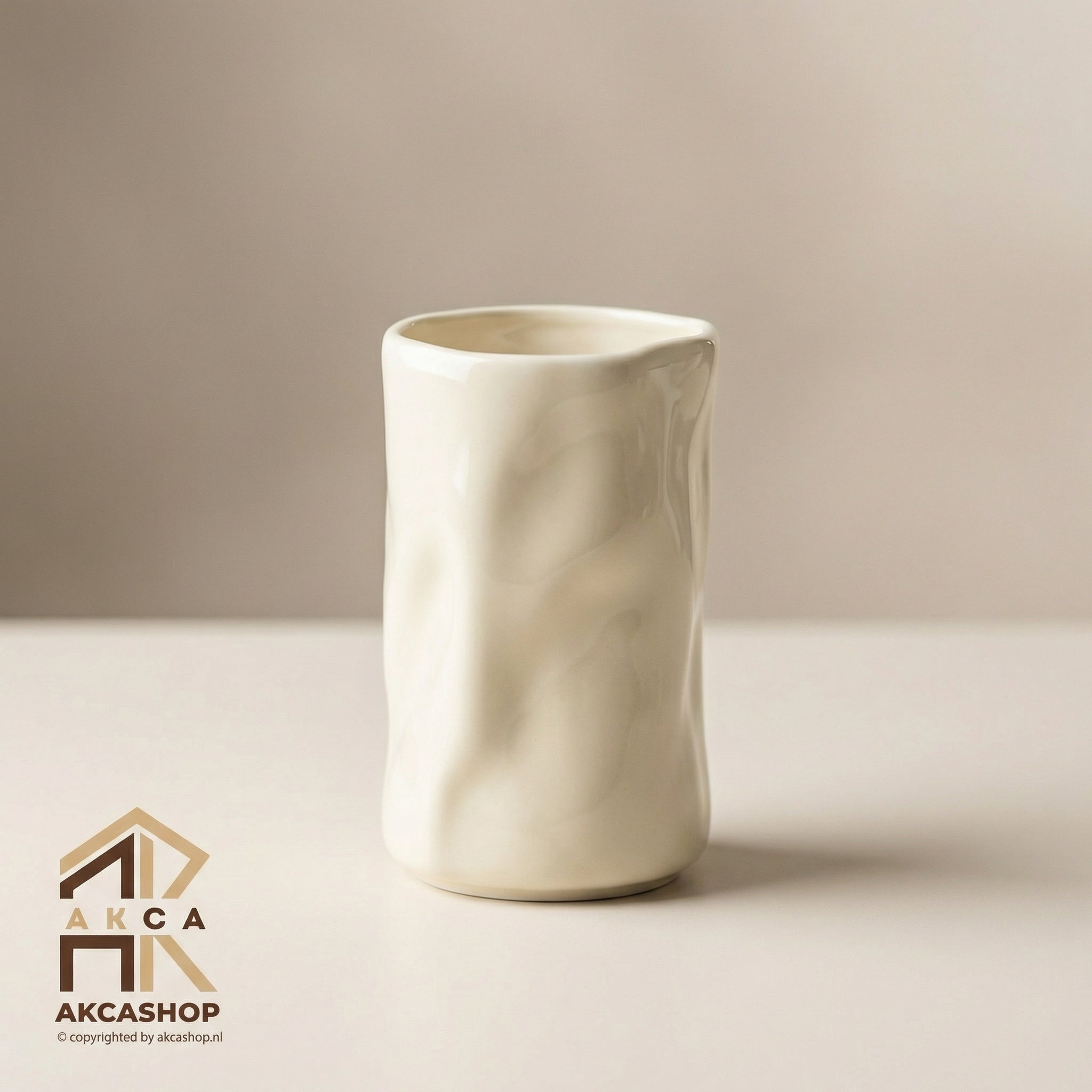 Wave Mok - Beige - 2 stuks - Long - 350ml