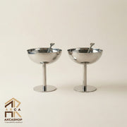 Aura - RVS Coupe - Set van 2 -10cm
