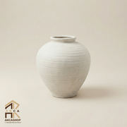 Terracotta Vaas - Striped - 30cm
