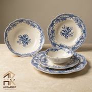 Vintage - Serviesset - 25 Delig - Blauw