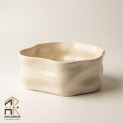 Nordic Serveerschaal Organic - 23cm - Créme