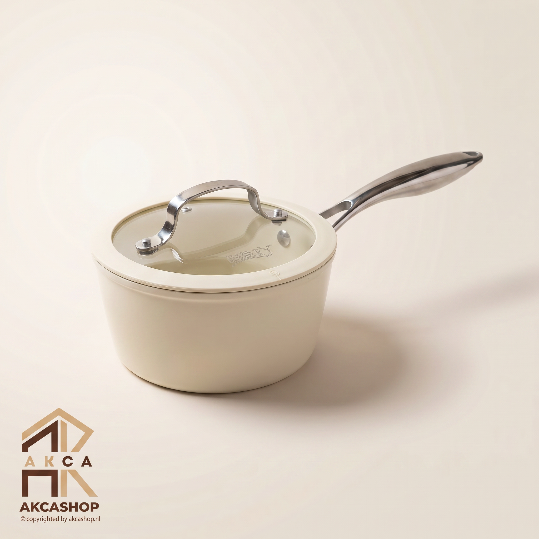 Bavary - PFAS Vrije Steelpan - Creme - 16/18cm