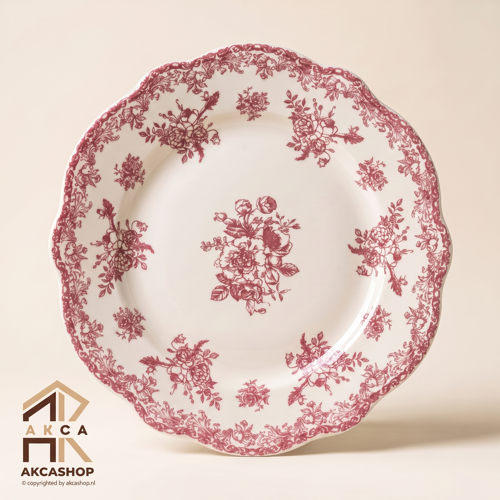Vintage Serviesset - 25 Delig - Roze