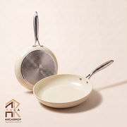 Bavary - PFAS Vrije koekenpan - Creme - 20 tot 32cm